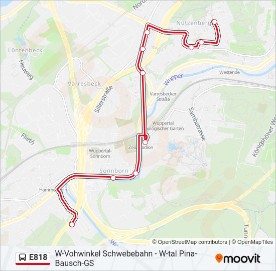 E818 Bus Line Map