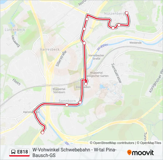 E818 Bus Line Map