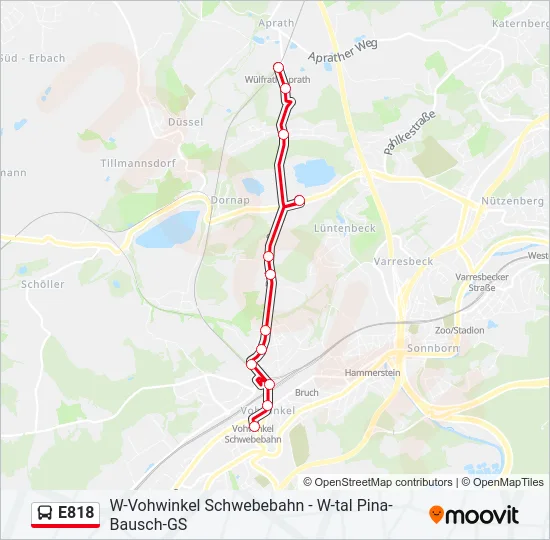 E818 Bus Line Map