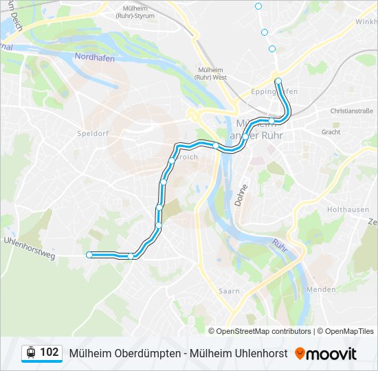 102 Light Rail Line Map