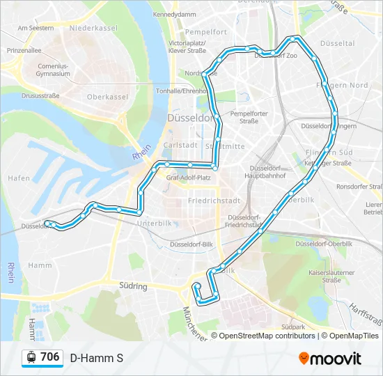706 Light Rail Line Map