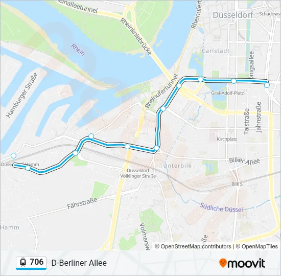 706 Light Rail Line Map
