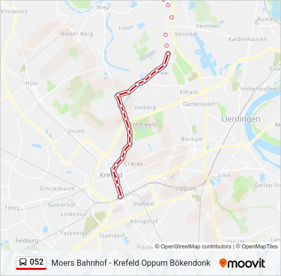 052 Bus Line Map