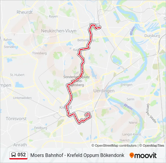 052 Bus Line Map