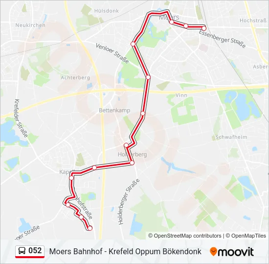 052 Bus Line Map