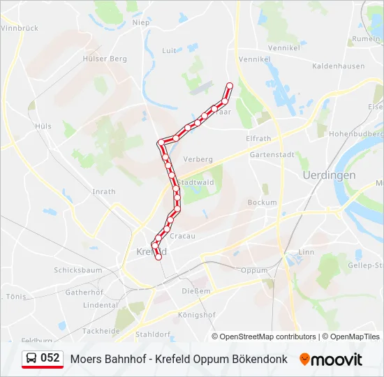 052 Bus Line Map