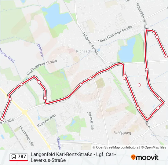787 Bus Line Map