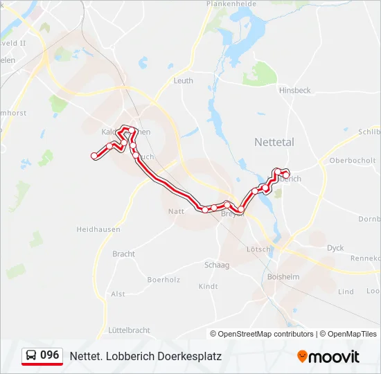 096 Bus Line Map