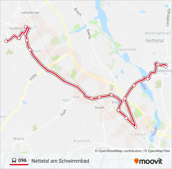 096 Bus Line Map