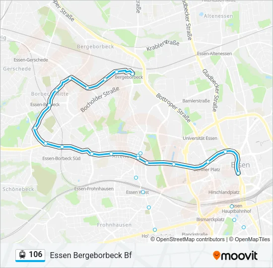 106 Light Rail Line Map