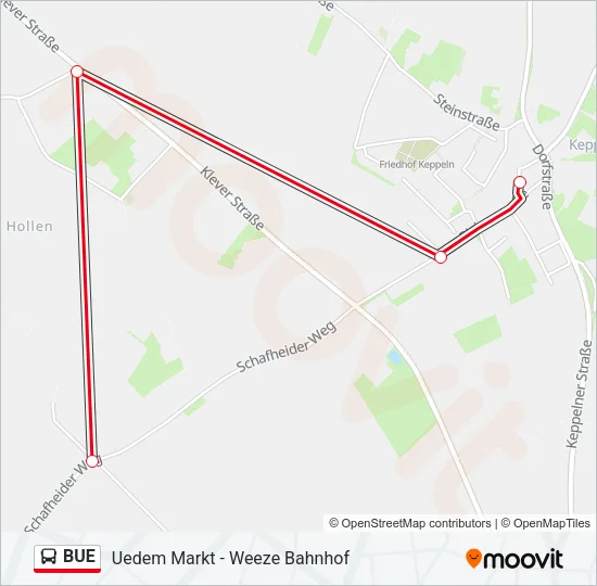 BUE Bus Line Map