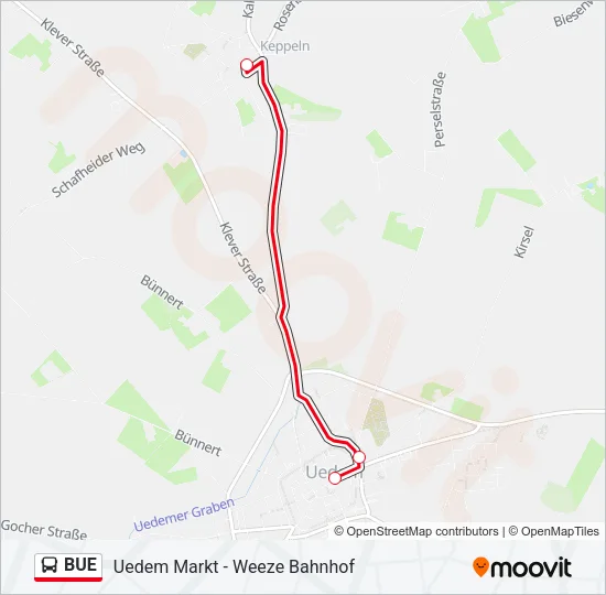 BUE Bus Line Map