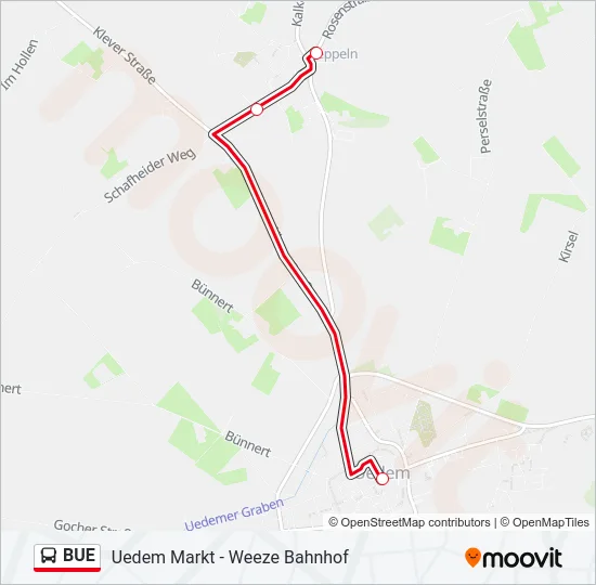 BUE Bus Line Map