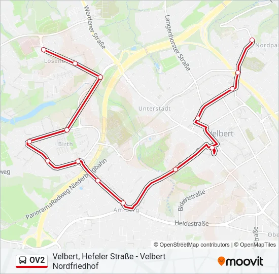 OV2 Bus Line Map