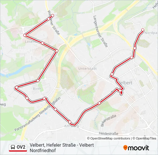 OV2 Bus Line Map