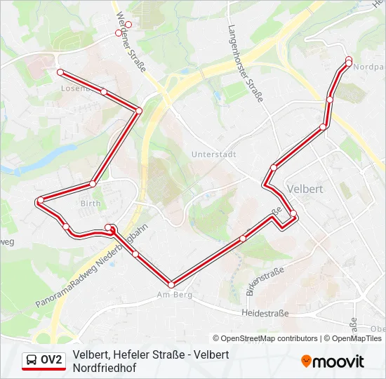 OV2 Bus Line Map