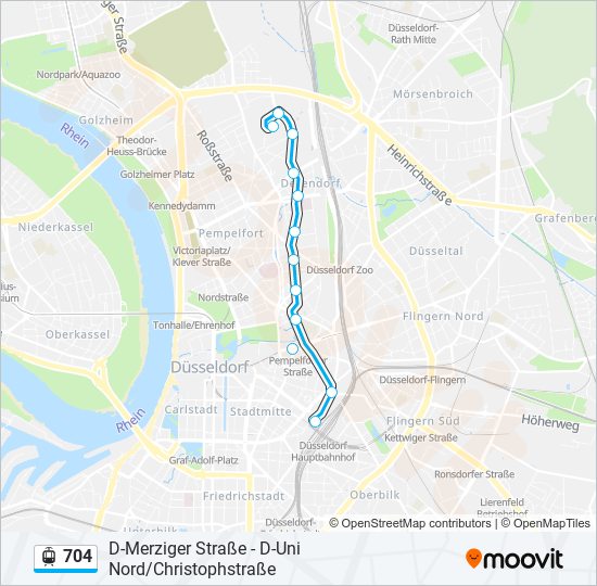 704 Route: Fahrpläne, Haltestellen & Karten - Düsseldorf Hbf (Aktualisiert)