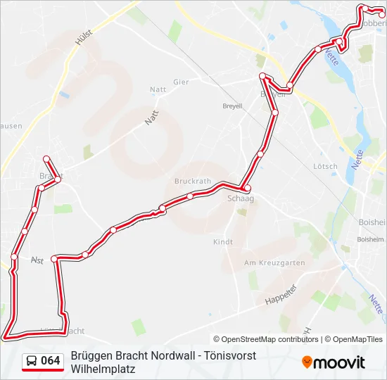 064 Bus Line Map