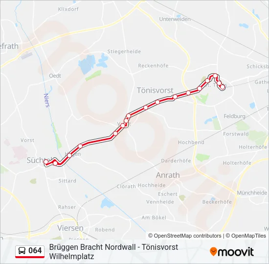 064 Bus Line Map