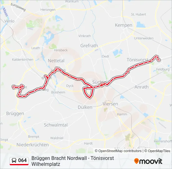 064 Bus Line Map
