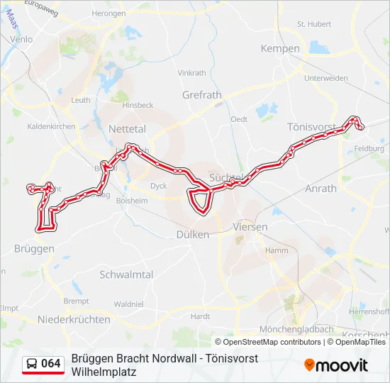 064 Bus Line Map