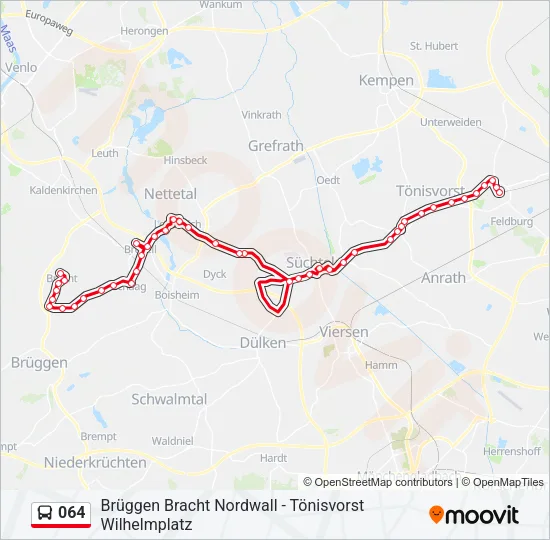 064 Bus Line Map