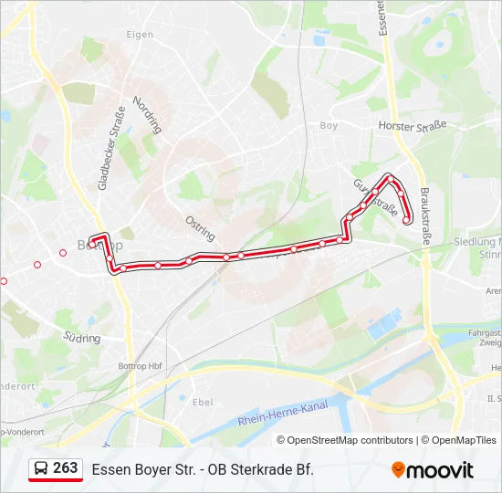 263 Bus Line Map