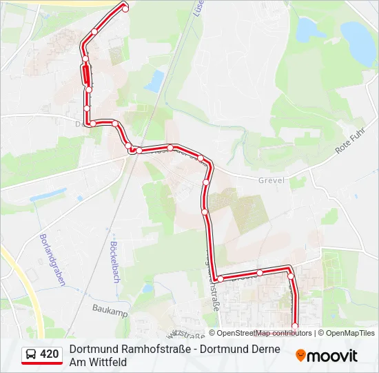 420 Bus Line Map