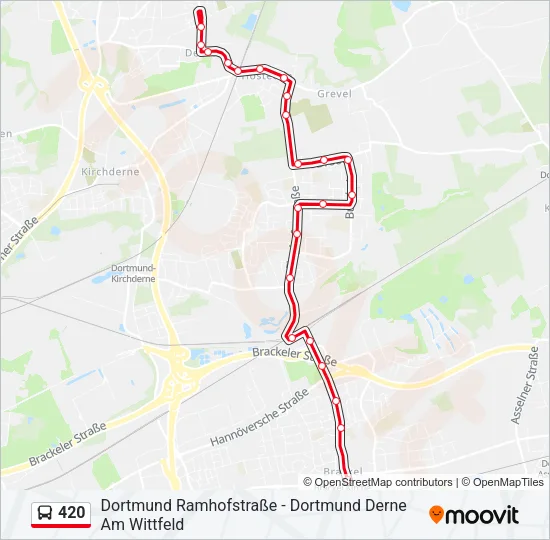 420 Bus Line Map