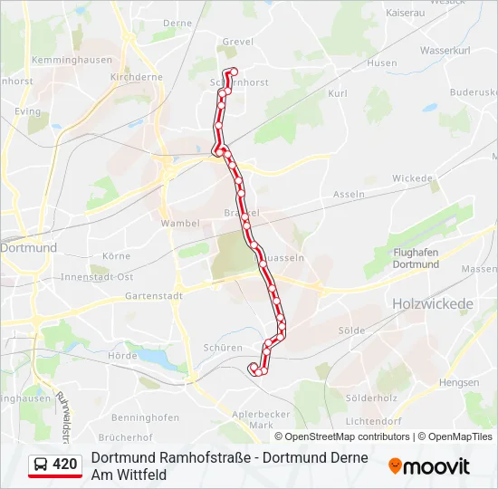 420 Bus Line Map