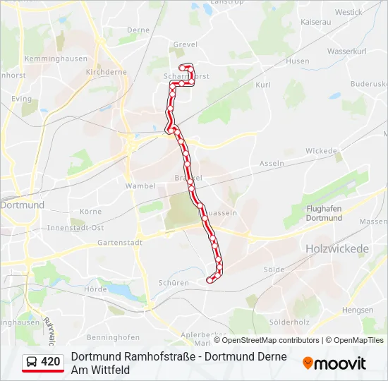 420 Bus Line Map