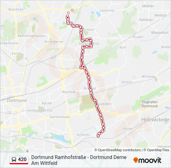 420 Bus Line Map