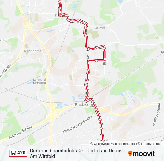 420 Bus Line Map
