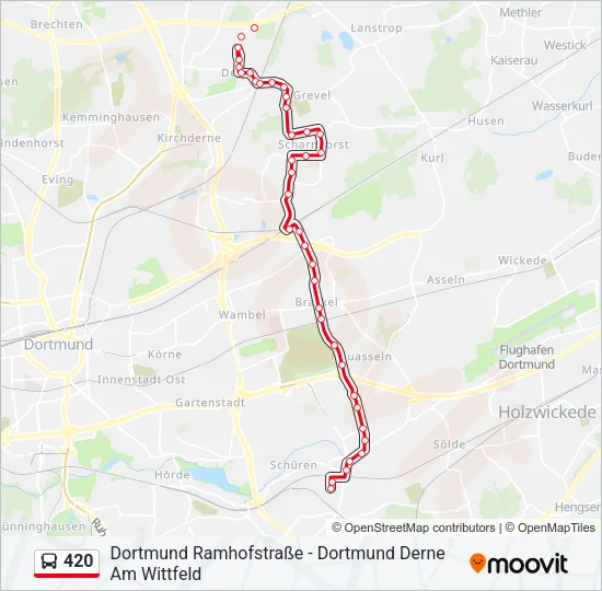 420 Bus Line Map