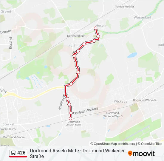 426 Bus Line Map