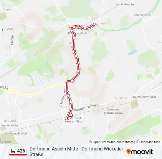426 Bus Line Map