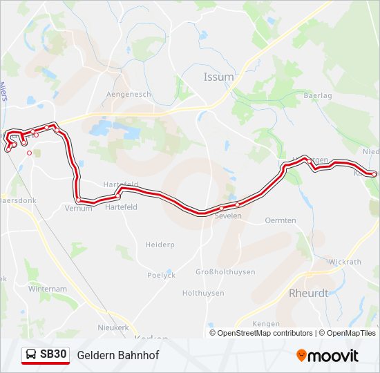 SB30 Bus Line Map