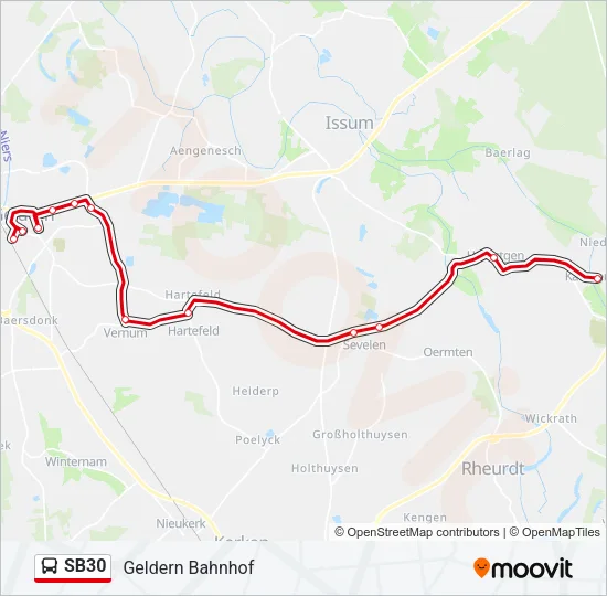 SB30 Bus Line Map