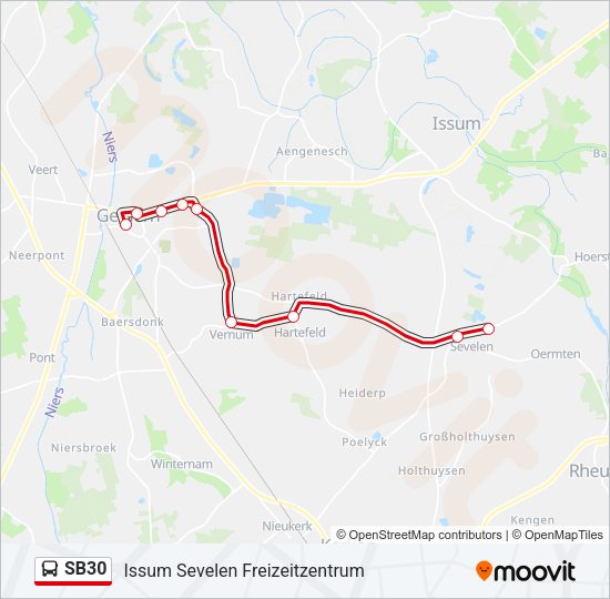 SB30 Bus Line Map