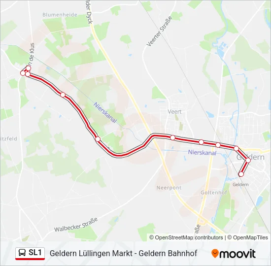SL1 Bus Line Map