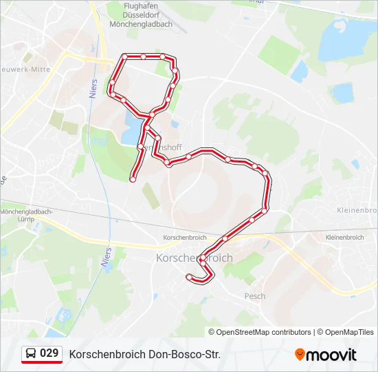 029 Bus Line Map