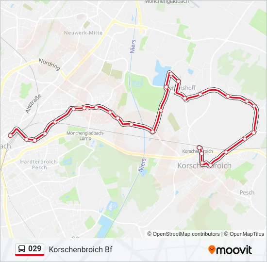 029 Bus Line Map