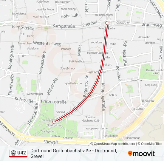 U42 Subway Line Map