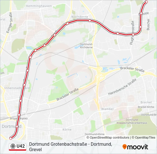 U42 Subway Line Map
