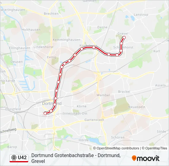 U42 Subway Line Map