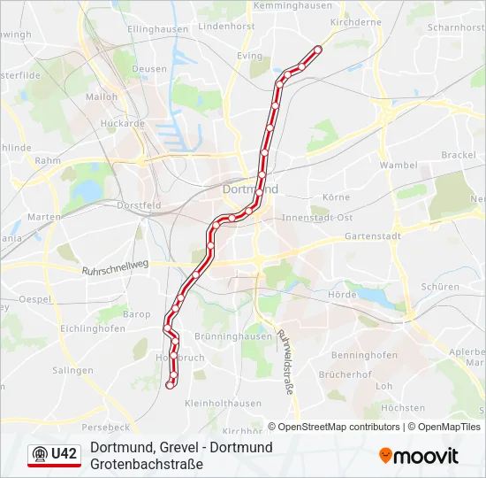 U42 Subway Line Map