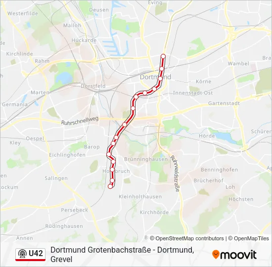 U42 Subway Line Map