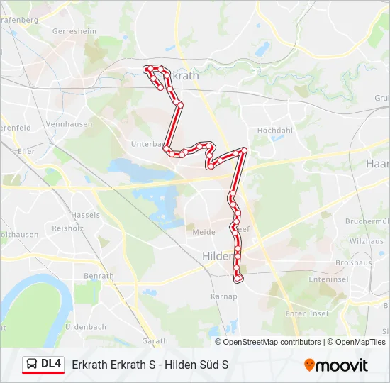 DL4 Bus Line Map
