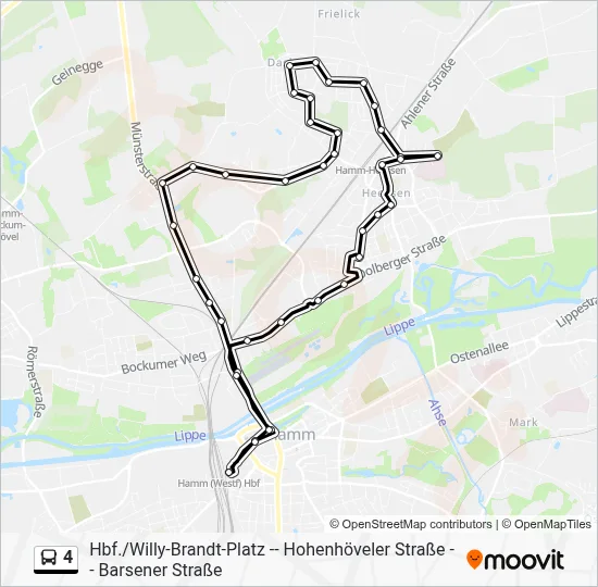 4 Bus Line Map