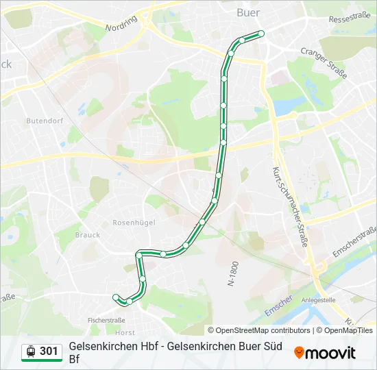 301 Light Rail Line Map